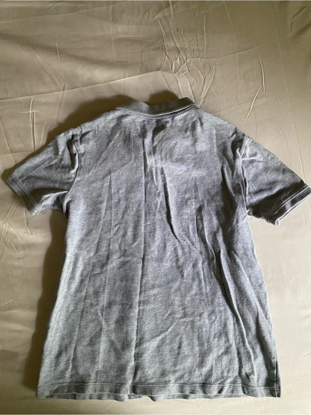 Old Navy Polo Shirt Boys Size L 10-12 Gray Short Sleeve